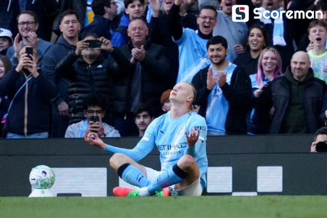 맨시티, 아스널에 2-1 승리…극적 역전 우승 가능성